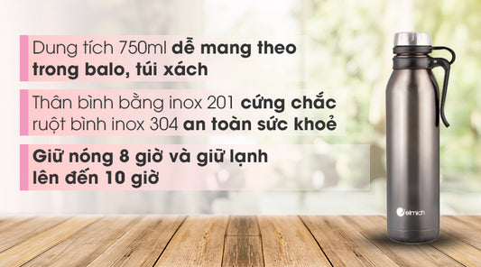 Bình giữ nhiệt inox 750ml Elmich EL3657