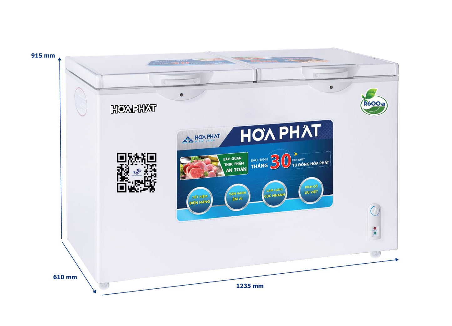 Tủ đông Hòa Phát 606S2Đ2